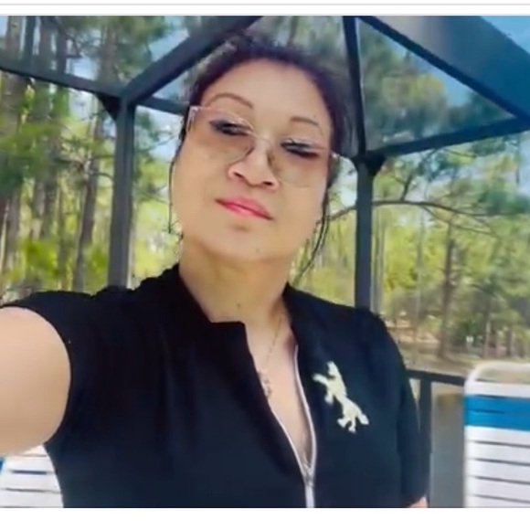 # 0519 + Black Short Sleeve Dress W/ Sew On WHT Art by Julie Lee Nersinger - Picture 4 of 6